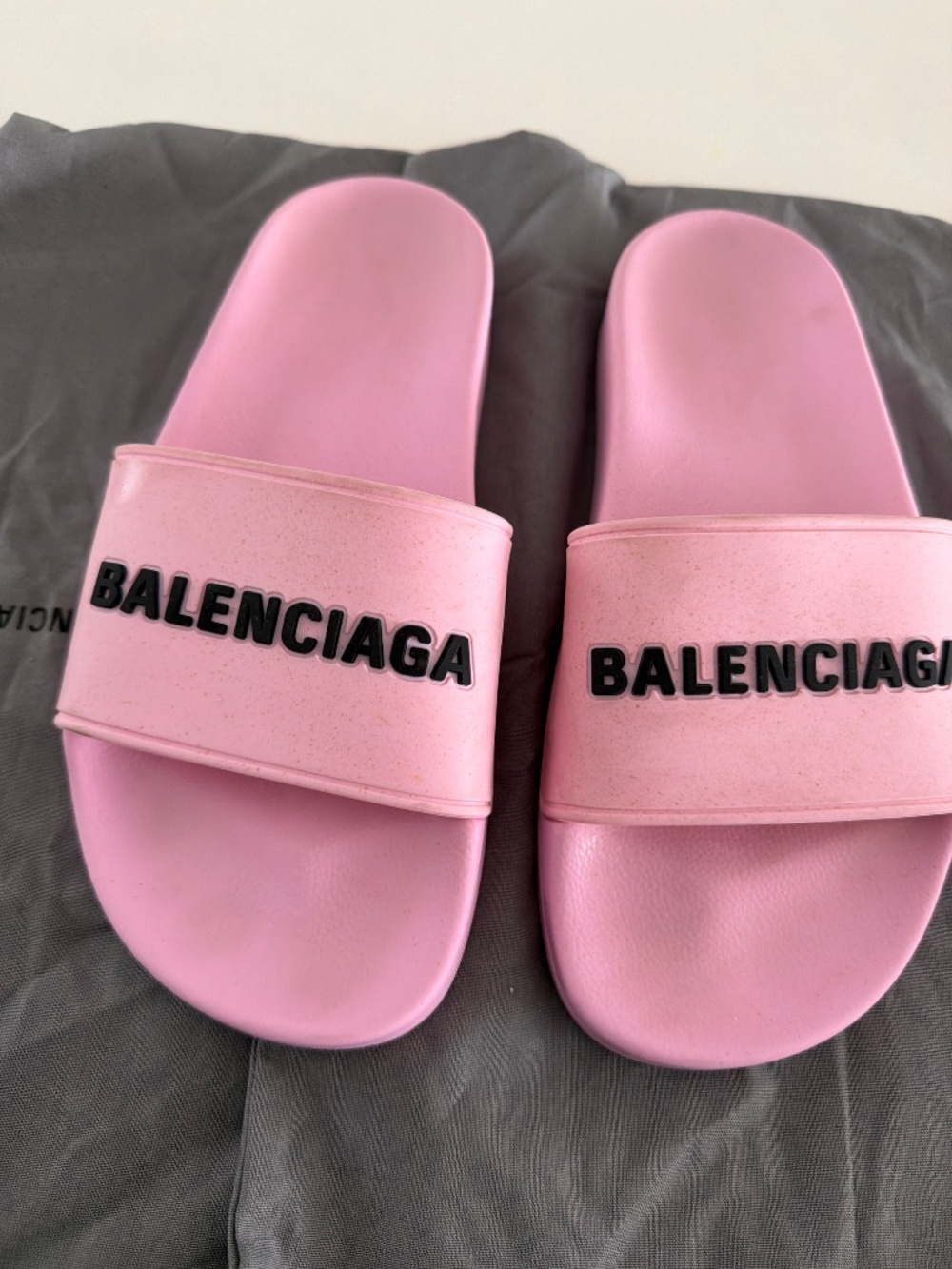 Balenciaga Logo Sport Slide SIZE 6 (Women) Pink, Nordstrom - Picture 2 of 6